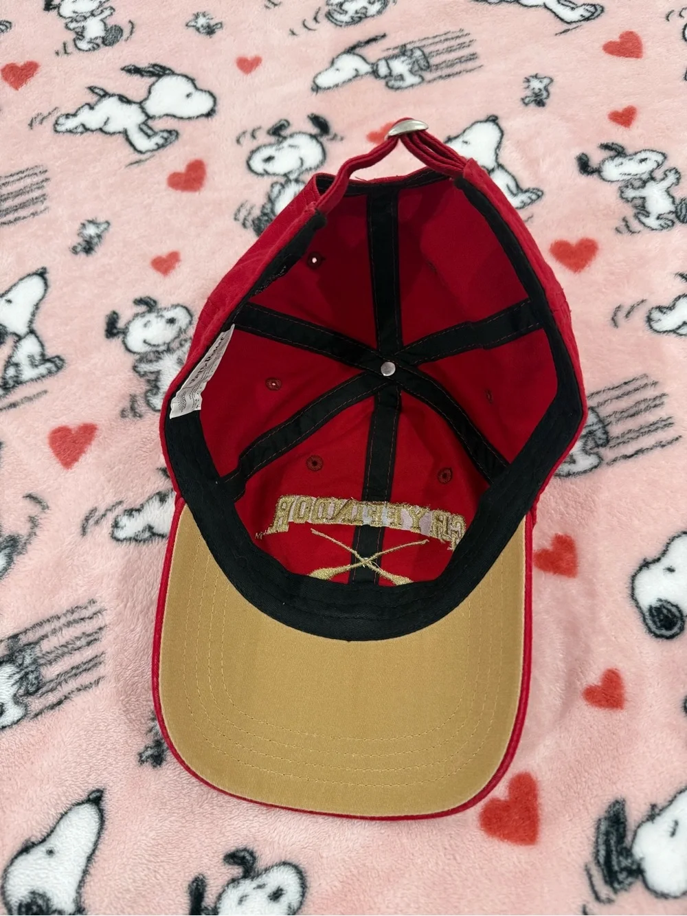 Warner Bros. Gryffindor Red Baseball Hat with Gold Embroidery